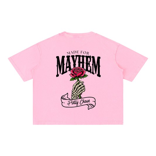 Pretty Chaos Mineral Wash Boxy Cotton T-Shirt