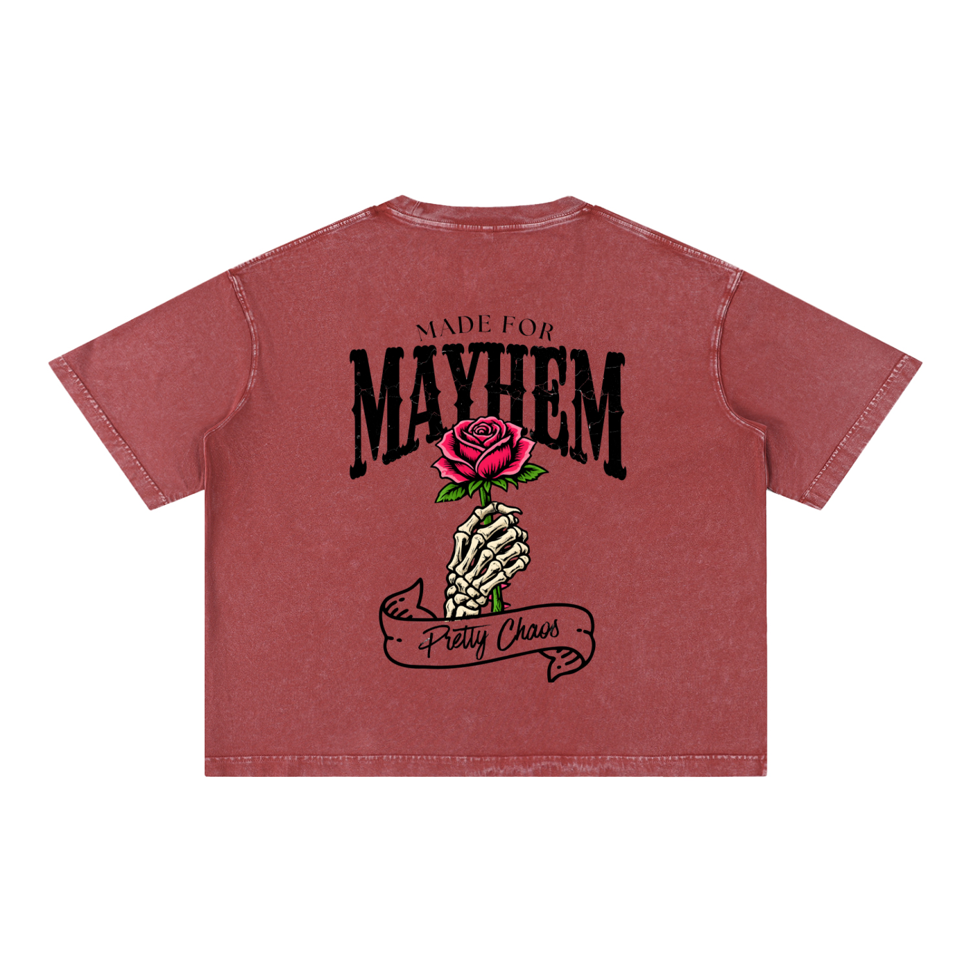 Pretty Chaos Mineral Wash Boxy Cotton T-Shirt