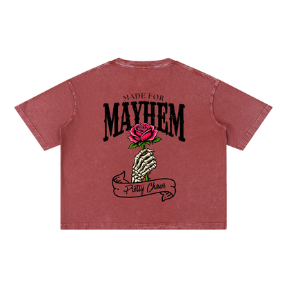 Pretty Chaos Mineral Wash Boxy Cotton T-Shirt