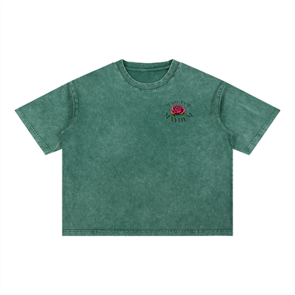 Pretty Chaos Mineral Wash Boxy Cotton T-Shirt