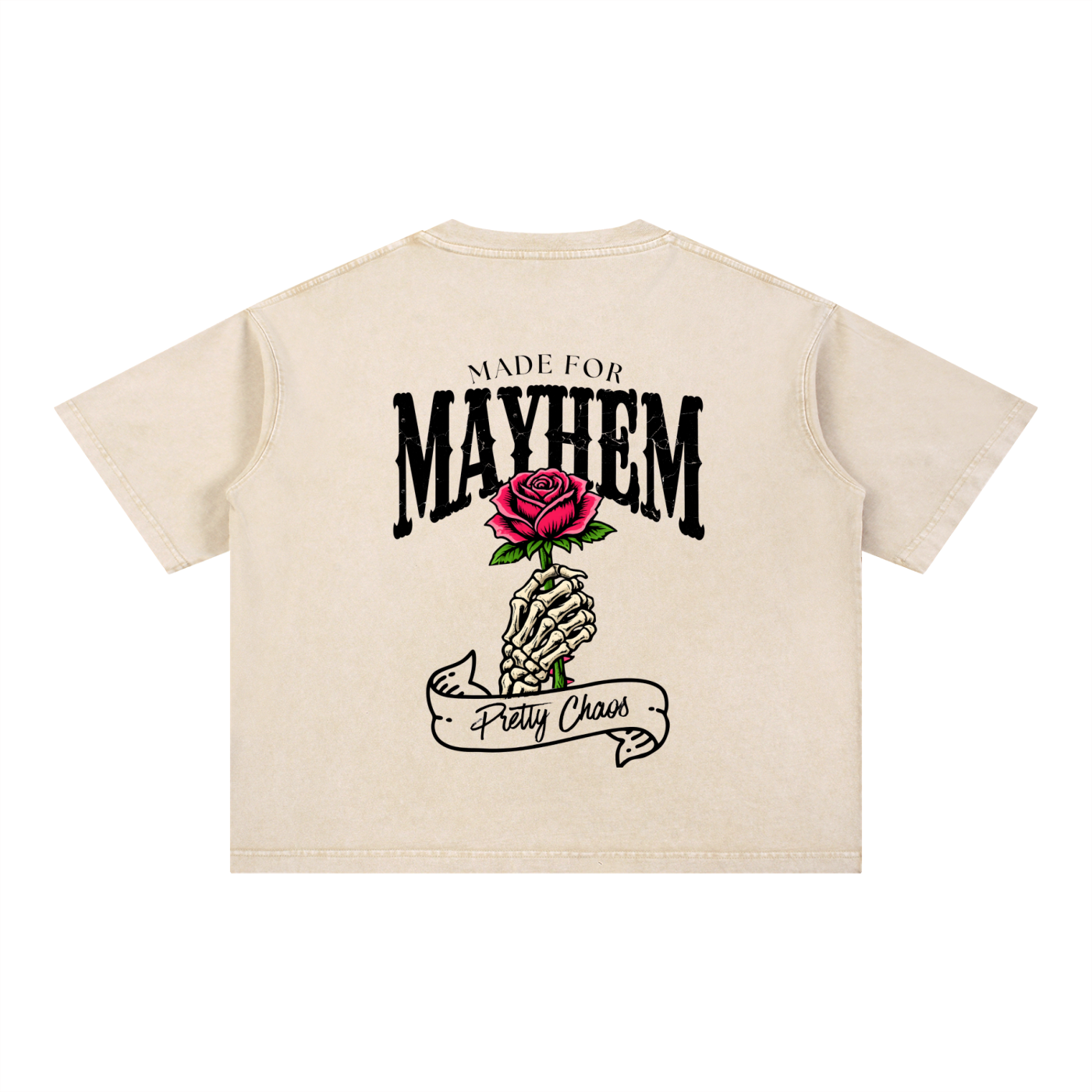Pretty Chaos Mineral Wash Boxy Cotton T-Shirt
