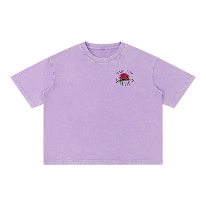 Pretty Chaos Mineral Wash Boxy Cotton T-Shirt