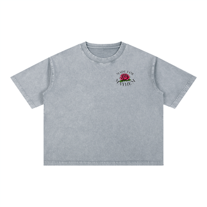 Pretty Chaos Mineral Wash Boxy Cotton T-Shirt