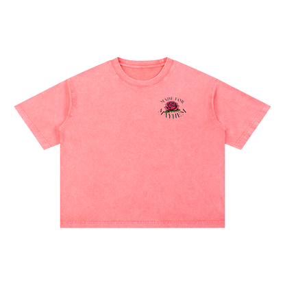 Pretty Chaos Mineral Wash Boxy Cotton T-Shirt