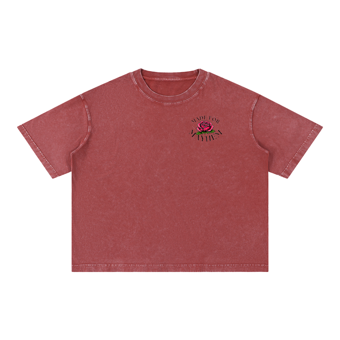 Pretty Chaos Mineral Wash Boxy Cotton T-Shirt