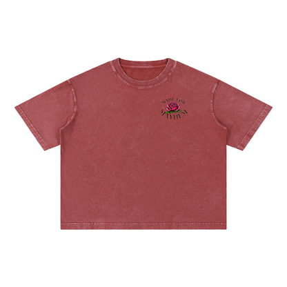 Pretty Chaos Mineral Wash Boxy Cotton T-Shirt