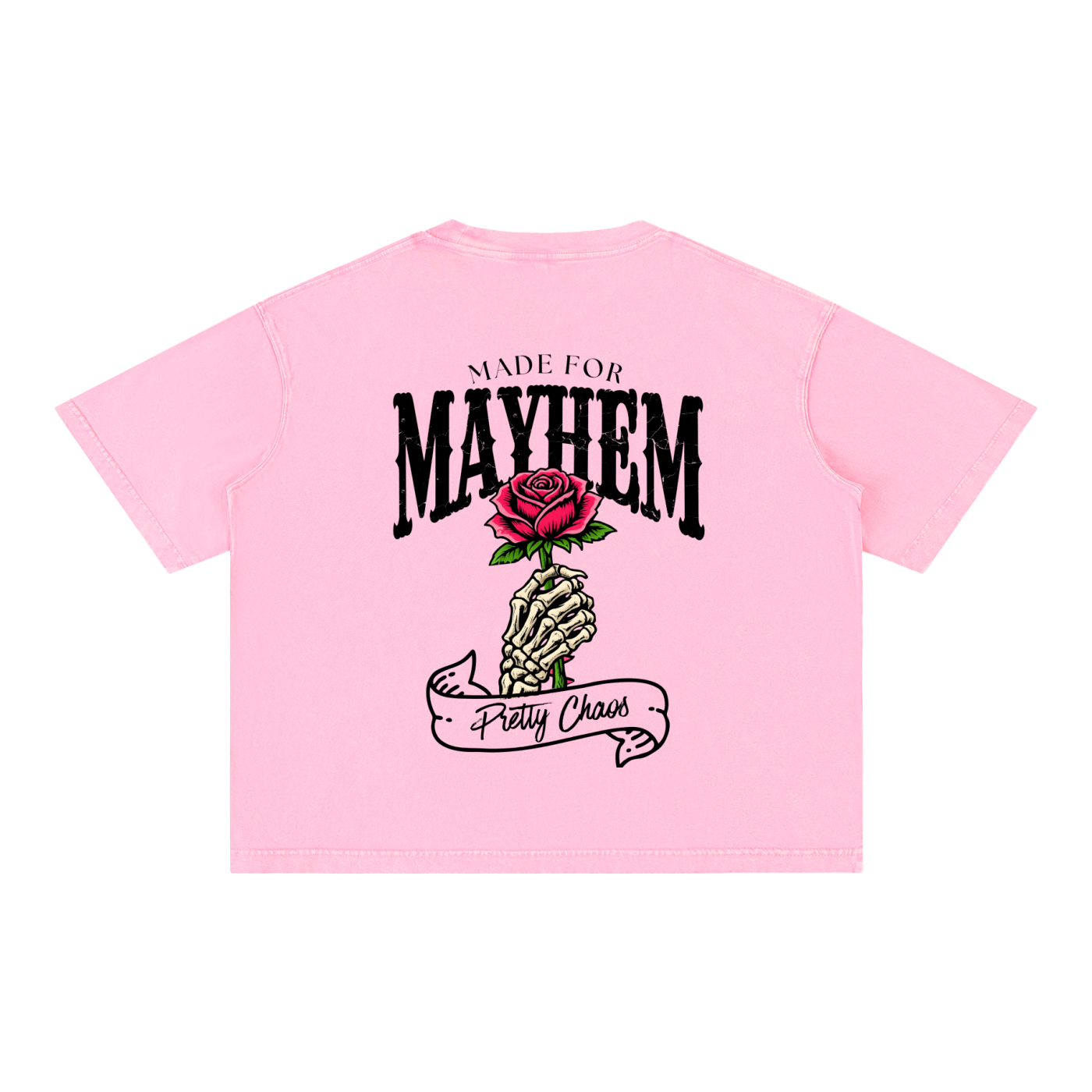 Pretty Chaos Mineral Wash Boxy Cotton T-Shirt