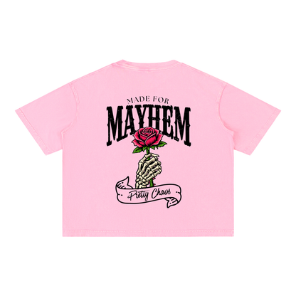 Pretty Chaos Mineral Wash Boxy Cotton T-Shirt