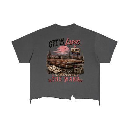 The Ward Boxy Distressed Hem T-Shirt