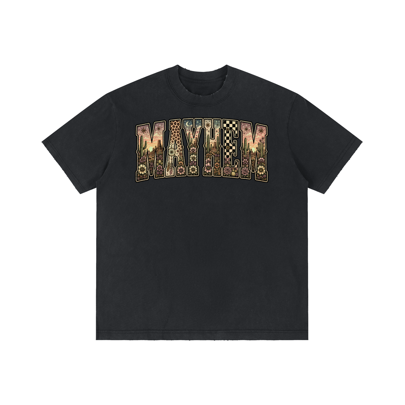 Mayhem Desert Unisex Vintage Wash Distressed T-Shirt