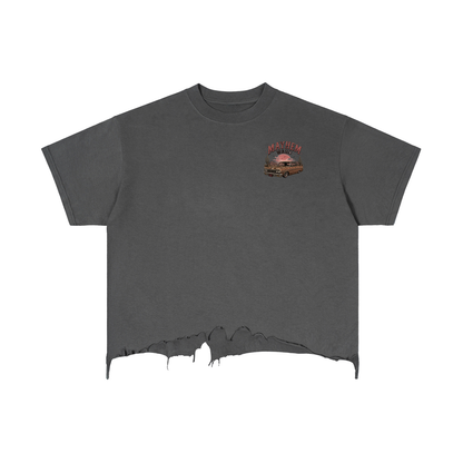 The Ward Boxy Distressed Hem T-Shirt