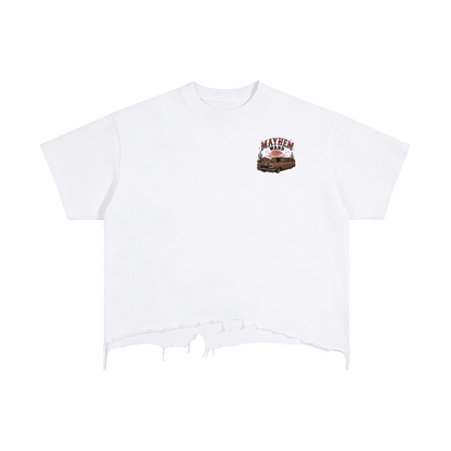 The Ward Boxy Distressed Hem T-Shirt