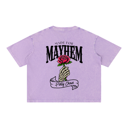 Pretty Chaos Mineral Wash Boxy Cotton T-Shirt