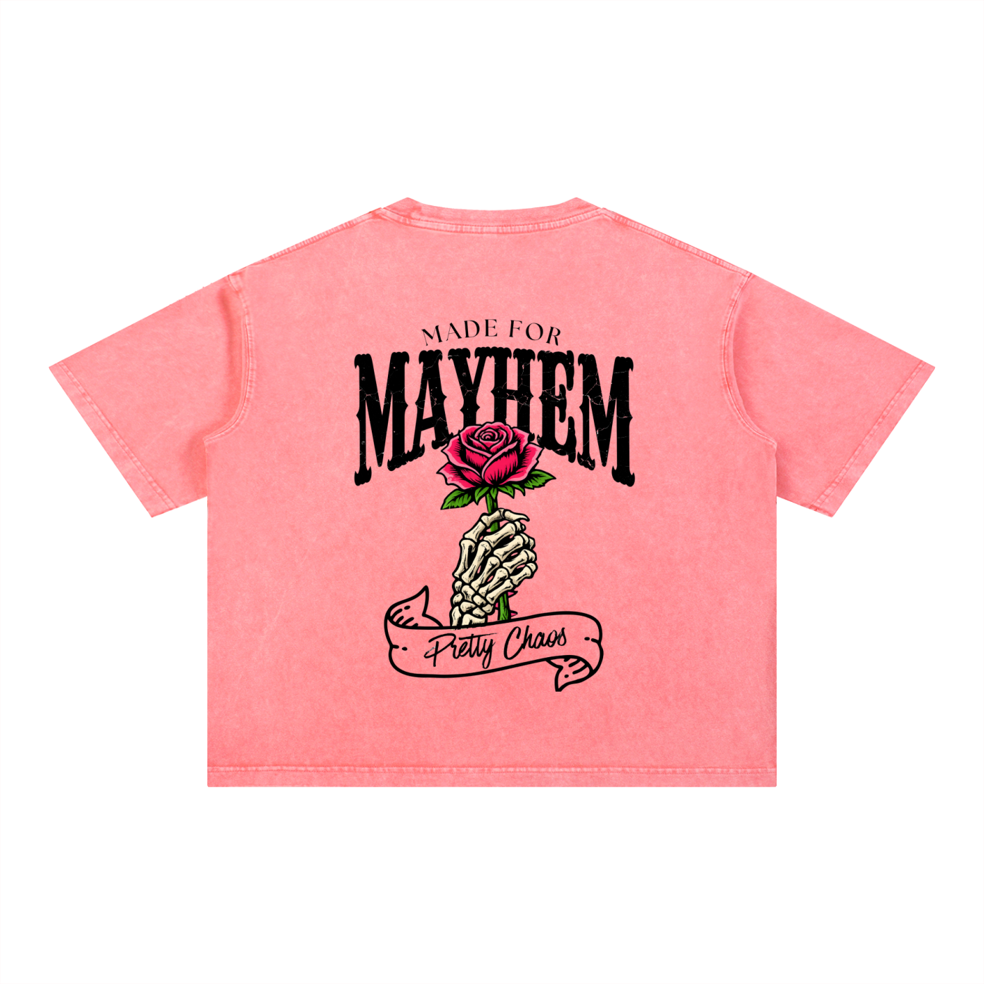 Pretty Chaos Mineral Wash Boxy Cotton T-Shirt