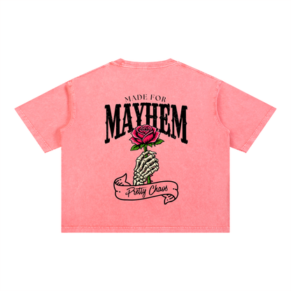 Pretty Chaos Mineral Wash Boxy Cotton T-Shirt