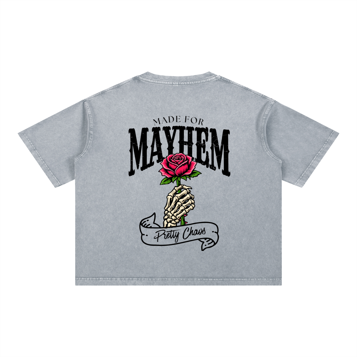 Pretty Chaos Mineral Wash Boxy Cotton T-Shirt