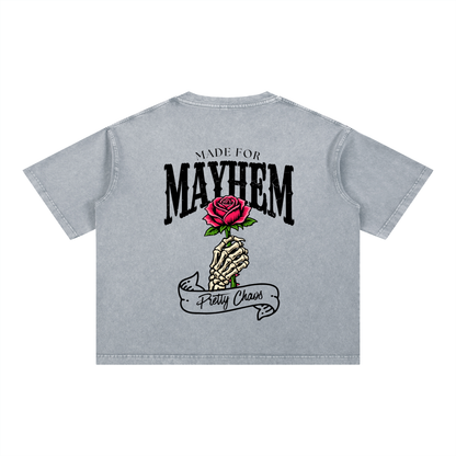 Pretty Chaos Mineral Wash Boxy Cotton T-Shirt