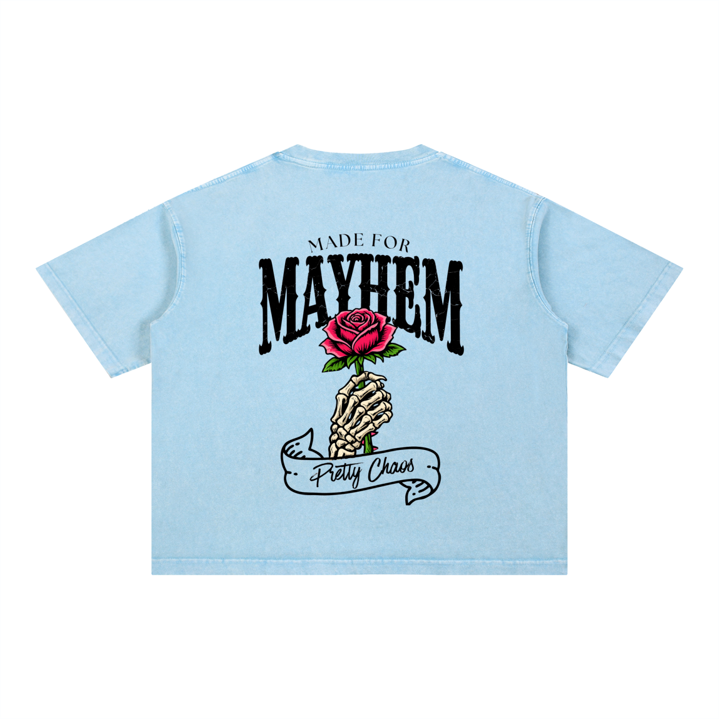 Pretty Chaos Mineral Wash Boxy Cotton T-Shirt
