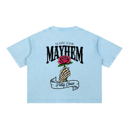Pretty Chaos Mineral Wash Boxy Cotton T-Shirt